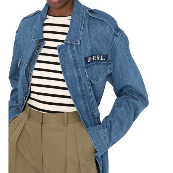 Polo Ralph Lauren Denim Utility jacket size M- - Picture 10 of 11